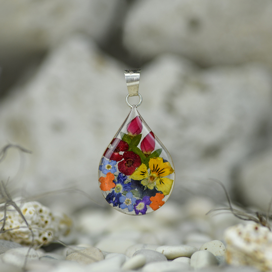 Garden Mexican Flowers Medium Drop Pendant